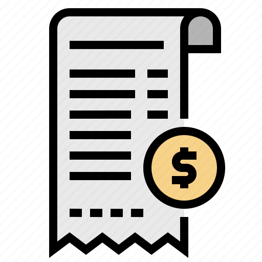 Bill, invoice, list, paper, receipt, shopping icon - Download on Iconfinder