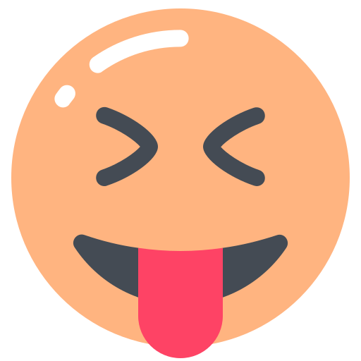 Face, squinting, tongue, with icon - Free download
