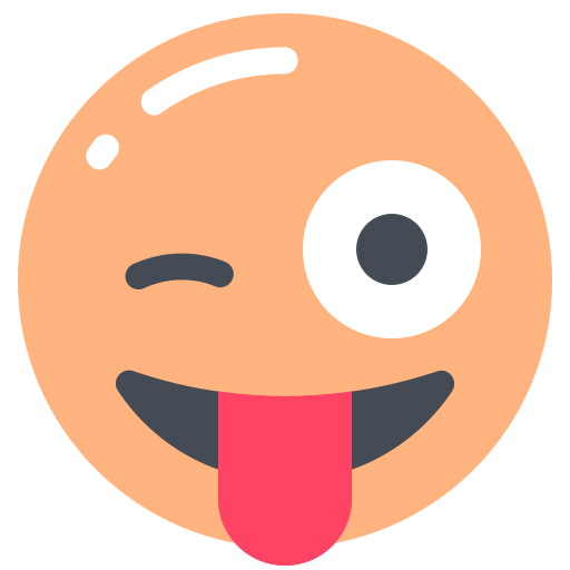Face, tongue, winking, with icon - Free download