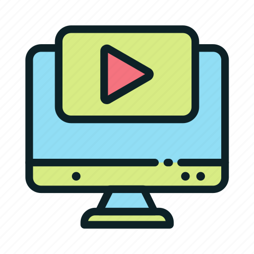 Course, education, online, video icon - Download on Iconfinder