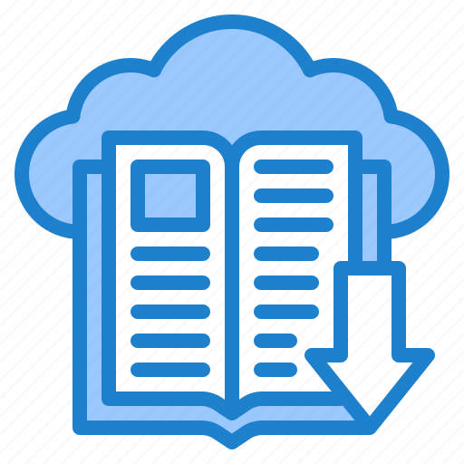 Cloud, download, ebook, education, learning icon - Download on Iconfinder