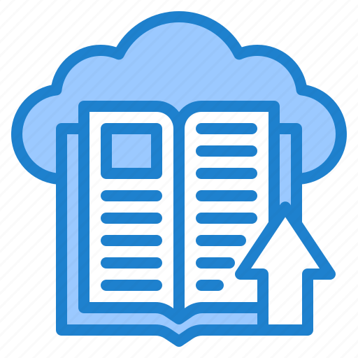 Cloud, ebook, education, learning, upload icon - Download on Iconfinder
