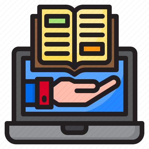 Book, education, laptop, learning, online icon - Download on Iconfinder