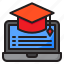 degree, ebook, laptop, learning, online 