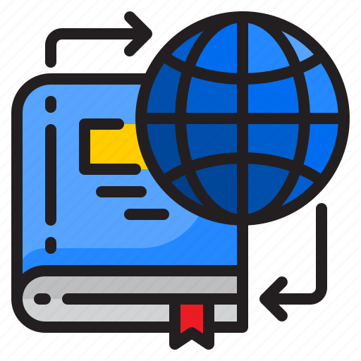Book, ebook, global, learning, online icon - Download on Iconfinder