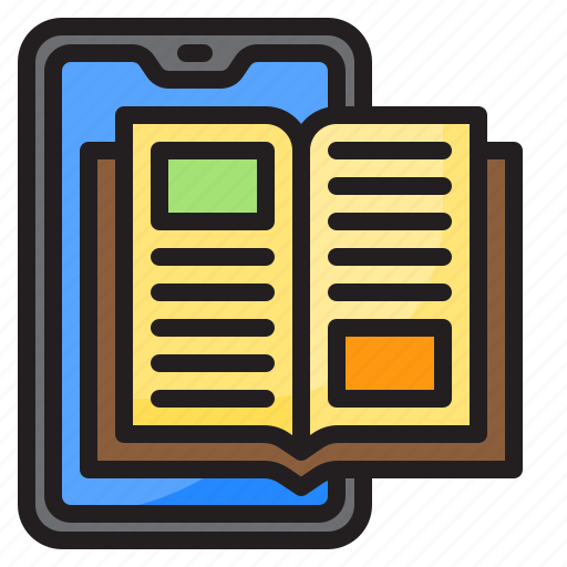 Book, ebook, education, learning, mobilephone icon - Download on Iconfinder