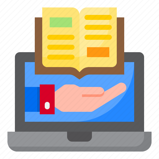 Book, education, laptop, learning, online icon - Download on Iconfinder