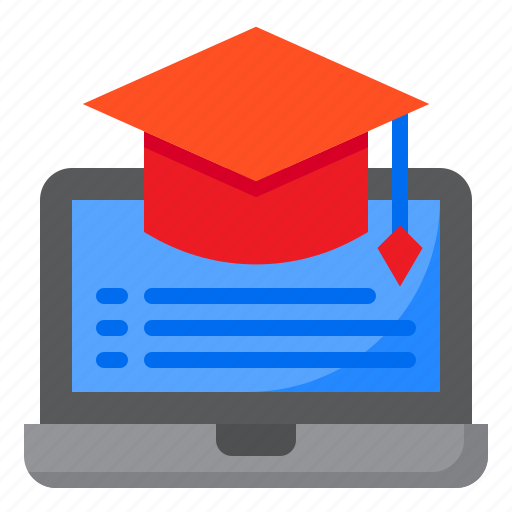 Degree, ebook, laptop, learning, online icon - Download on Iconfinder