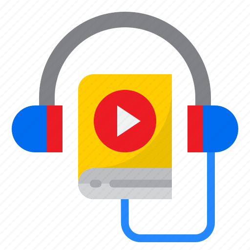Book, ebook, headphone, learning, online icon - Download on Iconfinder