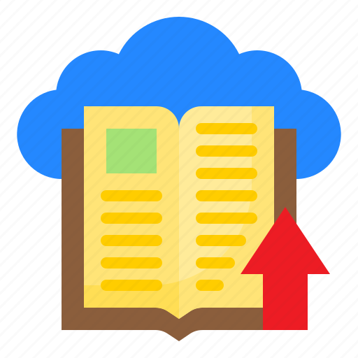 Cloud, ebook, education, learning, upload icon - Download on Iconfinder