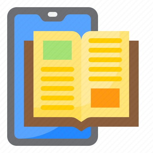Book, ebook, education, learning, mobilephone icon - Download on Iconfinder