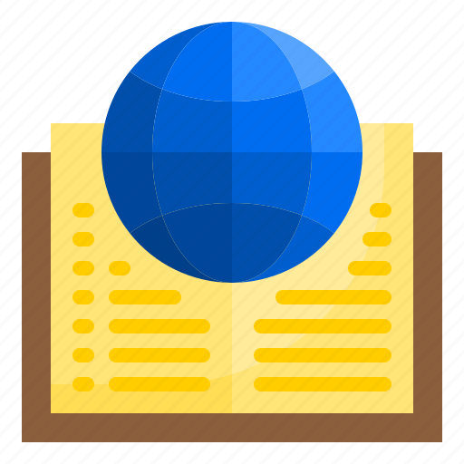Ebook, globe, learning, online, world icon - Download on Iconfinder