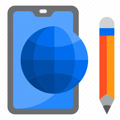 Education, learning, online, smartphone, world icon - Download on Iconfinder