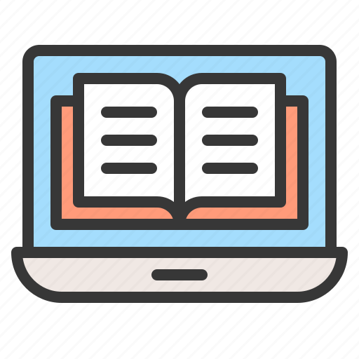 Document, e book, e learning, education, laptop, learning icon - Download on Iconfinder