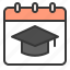 calendar, e learning, education, graduation, graduation hat, learning 