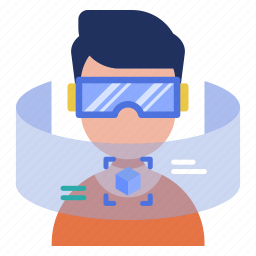 Device, e-learning, gadget, glasses, studying, virtual reality, vr icon - Download on Iconfinder