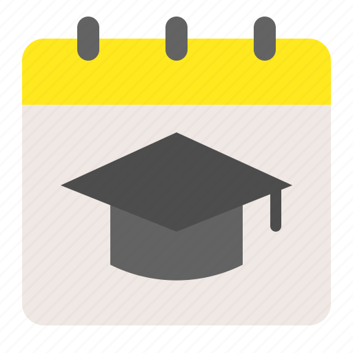 Calendar, e learning, graduation, graduation hat, learning icon - Download on Iconfinder