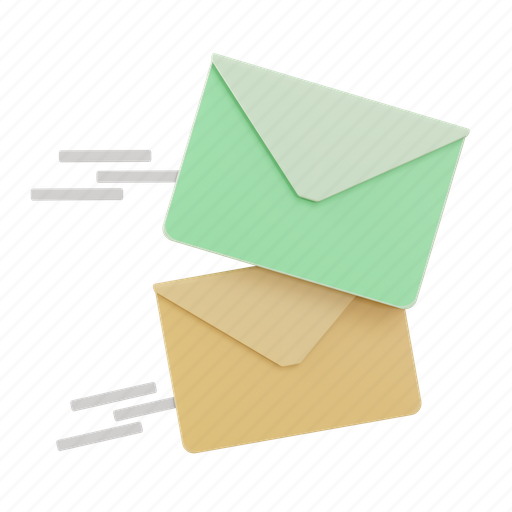 E-mail, mail, message, letter, envelope, communication, network 3D illustration - Download on Iconfinder