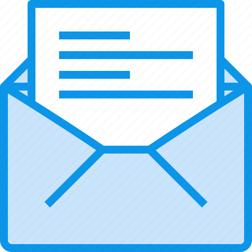 Communication, letter, mail, message, open icon - Download on Iconfinder