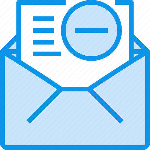 Communication, letter, mail, message, open, remove icon - Download on Iconfinder