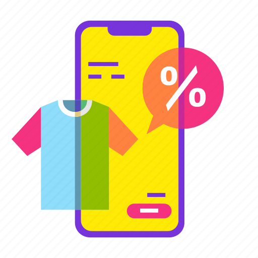 Cloth, mobile shop, online shopping, sale, shopping, smartphone, t shirt icon - Download on Iconfinder
