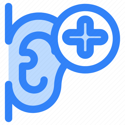 Ear, body, part, human, medical, care, plus icon - Download on Iconfinder