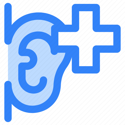 Ear, body, part, human, medical, care, plus icon - Download on Iconfinder