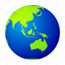 earth, planet, globe, australia, asia, island, mainland