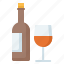 alcohole, bottle, drink, glass, wine 