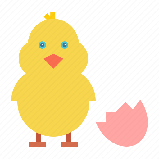 Chicken, easter, egg, chickling, cute icon - Download on Iconfinder