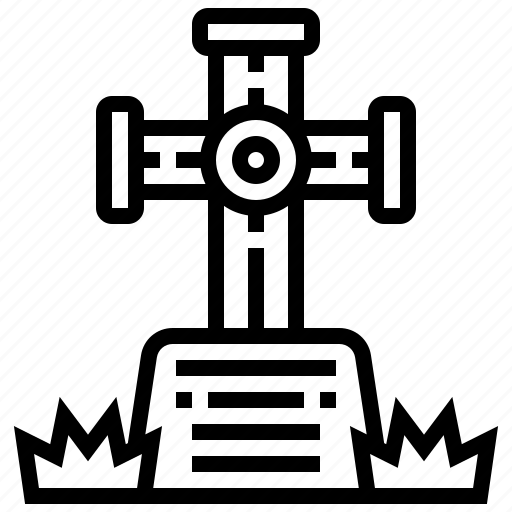 Cemetery, cross, death, graveyard, stone icon - Download on Iconfinder