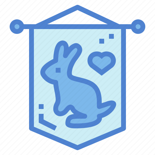 Easter, flag, rabbit icon - Download on Iconfinder