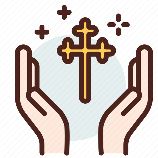 Christianity, church, cross, hands, resurrection icon - Download on Iconfinder