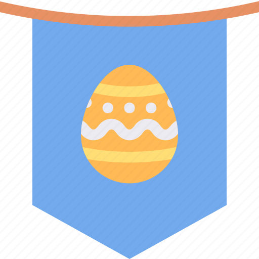Banner, decor, easter, egg, flag icon - Download on Iconfinder