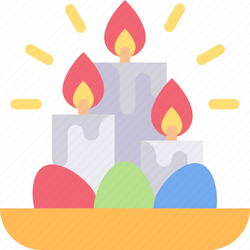 Candle, candles, decor, decoration, easter, fire, flame icon - Download on Iconfinder