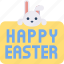 animal, bunny, easter, happy, rabbit, wildlife 