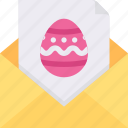 easter, egg, email, invitation, mail, message 