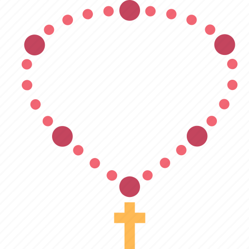 Beads, cross, prayer, religion, religious, worship icon - Download on Iconfinder