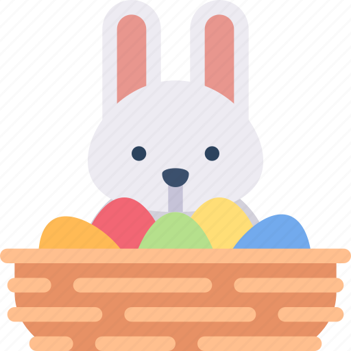 Basket, bunny, easter, egg, rabbit icon - Download on Iconfinder