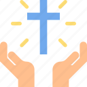 belief, christianity, cross, gesture, hand, religion