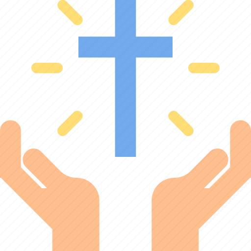 Belief, christianity, cross, gesture, hand, religion icon - Download on Iconfinder
