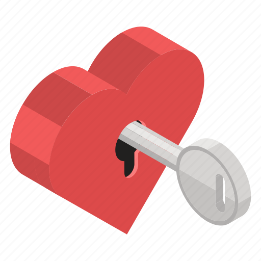 Heart key, heart lock, key holder, love key, valentines key icon - Download on Iconfinder