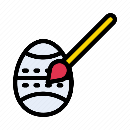 Egg, easter, brush, holiday, decoration icon - Download on Iconfinder