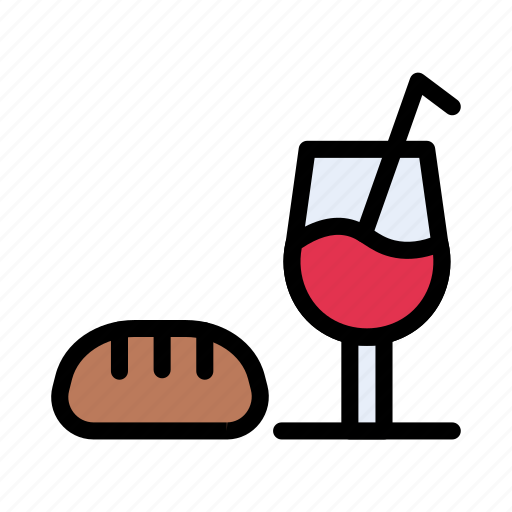 Juice, bread, glass, drink, loaf icon - Download on Iconfinder