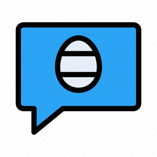 Comment, wish, message, egg, easter icon - Download on Iconfinder