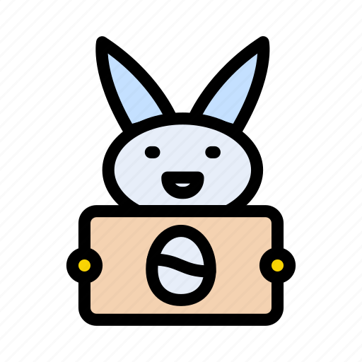 Bunny, egg, rabbit, poster, easter icon - Download on Iconfinder