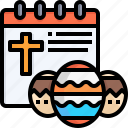 calendar, happy, easter, time, date, event