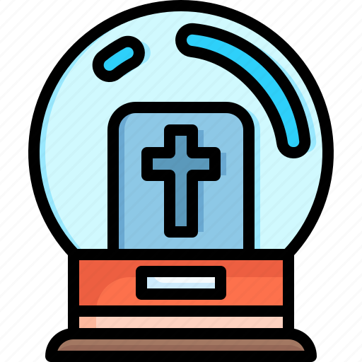 Cemetery, snow, ball, grave, burial, funeral icon - Download on Iconfinder