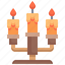 candle, light, flame, fire, decoration