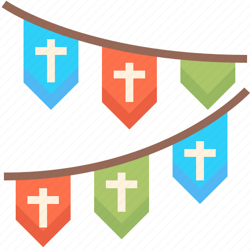 Garland, decoration, party, entertainment, flag icon - Download on Iconfinder